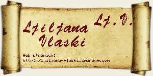 Ljiljana Vlaški vizit kartica